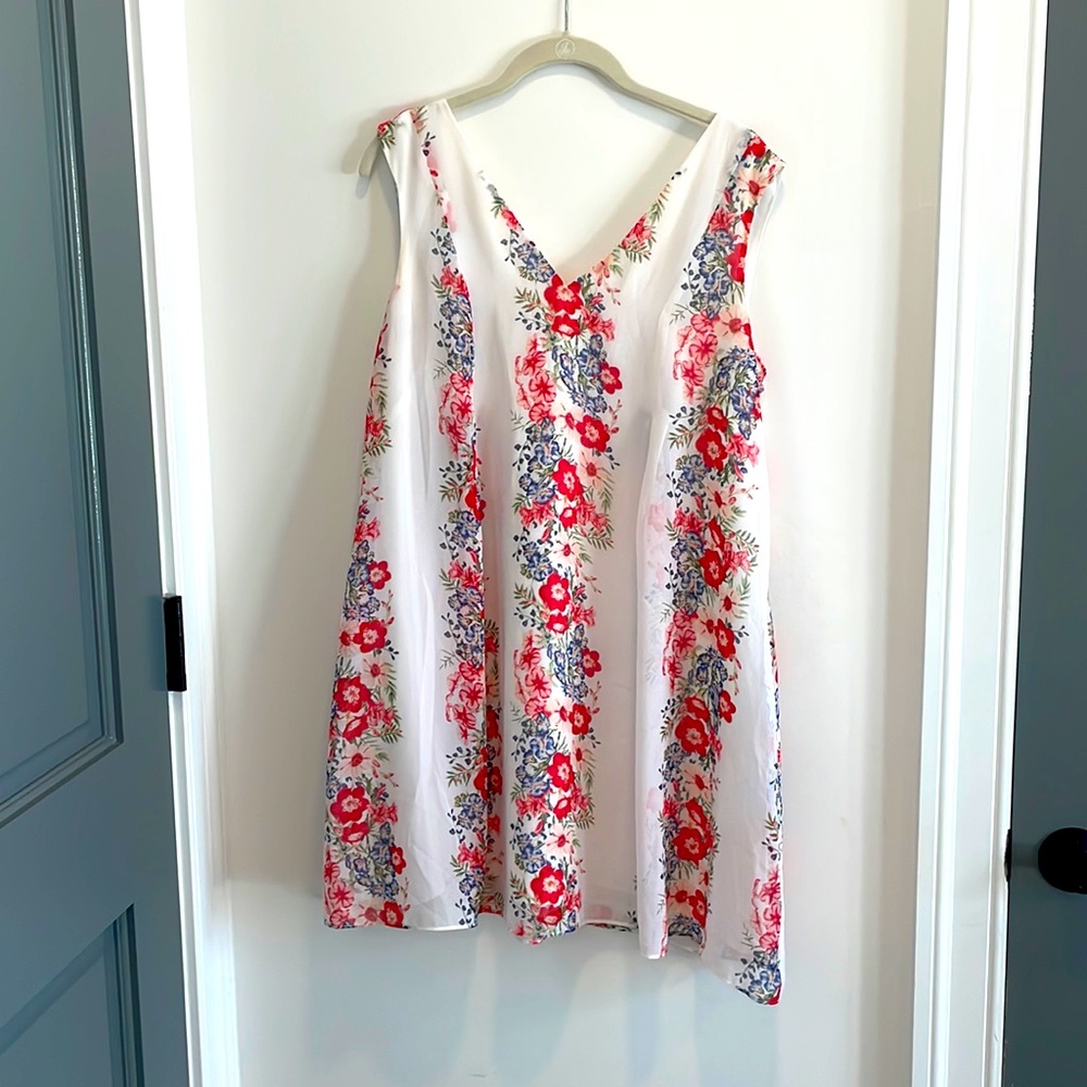 White floral dress